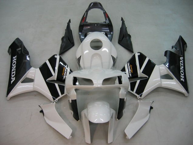 2005-2006 Black White Racing Honda CBR600RR Motorcycle Fairings