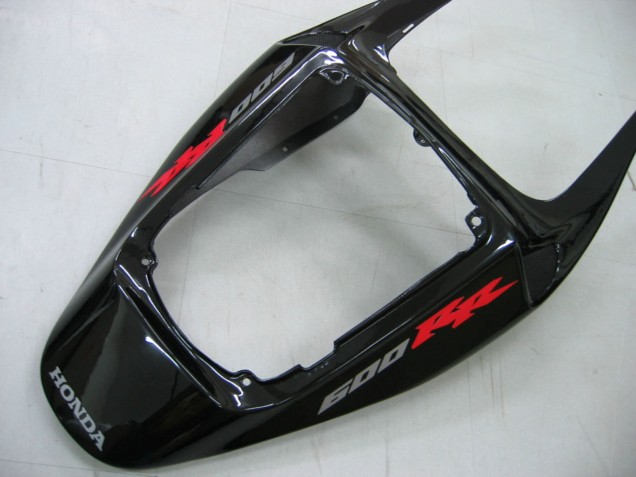 2005-2006 Glossy Black Grey Flame Honda CBR600RR Motorcycle Fairings