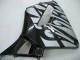 2005-2006 Glossy Black Grey Flame Honda CBR600RR Motorcycle Fairings