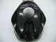 2005-2006 Glossy Black Grey Flame Honda CBR600RR Motorcycle Fairings
