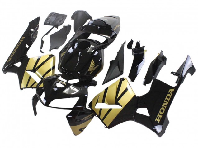 2005-2006 Black Gold Honda CBR600RR Motorcycle Fairing