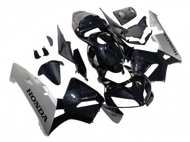 2005-2006 Black Silver Honda CBR600RR Motorcycle Fairing