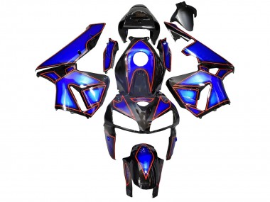 2005-2006 Blue Black with Red Line Honda CBR600RR Motorcycle Fairings