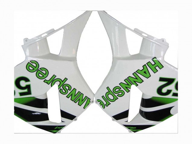 2005-2006 Green White Black hannspree 52 Honda CBR600RR Motorcycle Fairings