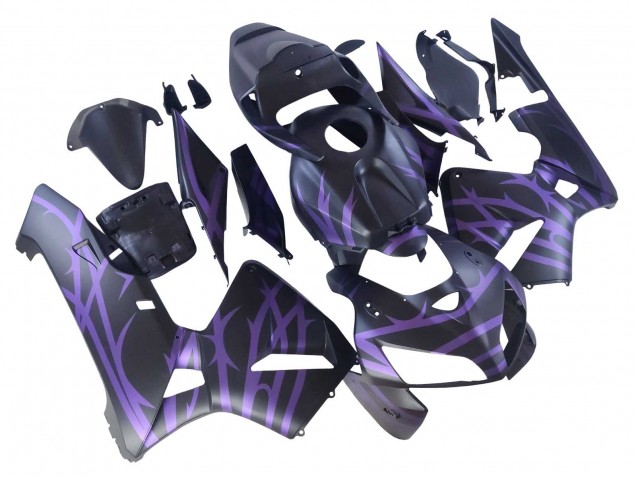 2005-2006 Matte Black Purple Honda CBR600RR Motorcycle Fairings
