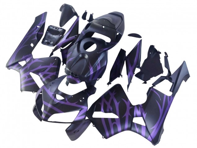 2005-2006 Matte Black Purple Honda CBR600RR Motorcycle Fairings