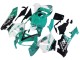2005-2006 Light Green White Glossy Black JoeRocket Honda CBR600RR Motorcycle Fairings