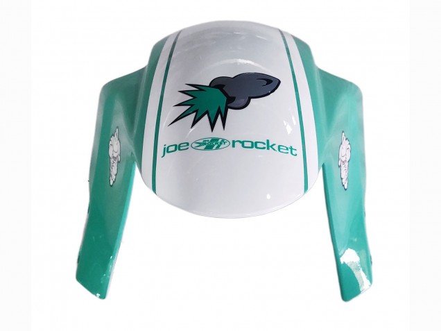 2005-2006 Light Green White Glossy Black JoeRocket Honda CBR600RR Motorcycle Fairings