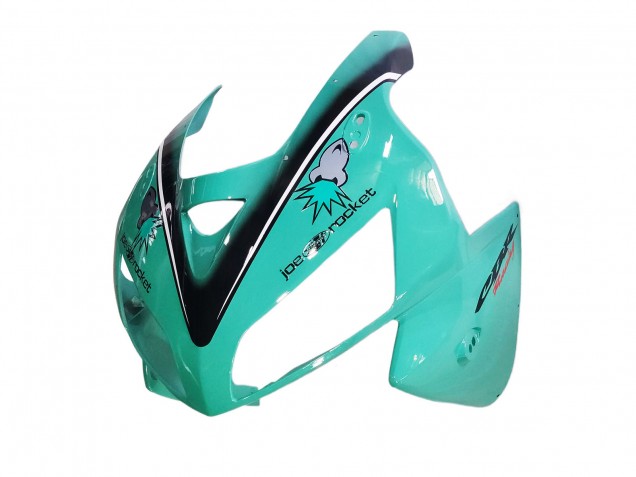 2005-2006 Light Green White Glossy Black JoeRocket Honda CBR600RR Motorcycle Fairings