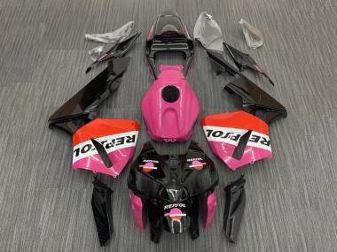 2005-2006 Pink Red Black Repsol Honda CBR600RR Motorcycle Fairings