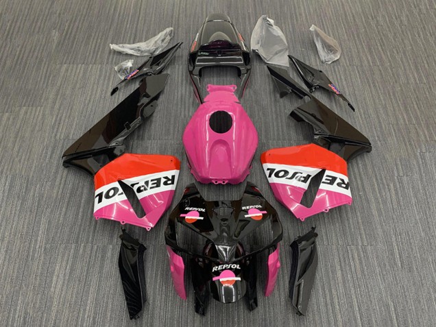 2005-2006 Pink Red Black Repsol Honda CBR600RR Motorcycle Fairings
