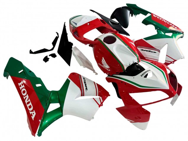 2005-2006 Red White Green Honda CBR600RR Motorcycle Fairings