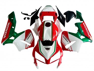 2005-2006 Red White Green Honda CBR600RR Motorcycle Fairings