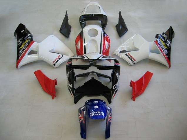 2005-2006 Red White Blue DENSO Honda CBR600RR Motorcycle Fairings