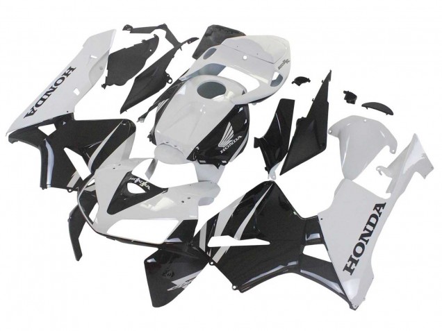 2005-2006 White Black Honda CBR600RR Motorcycle Fairing