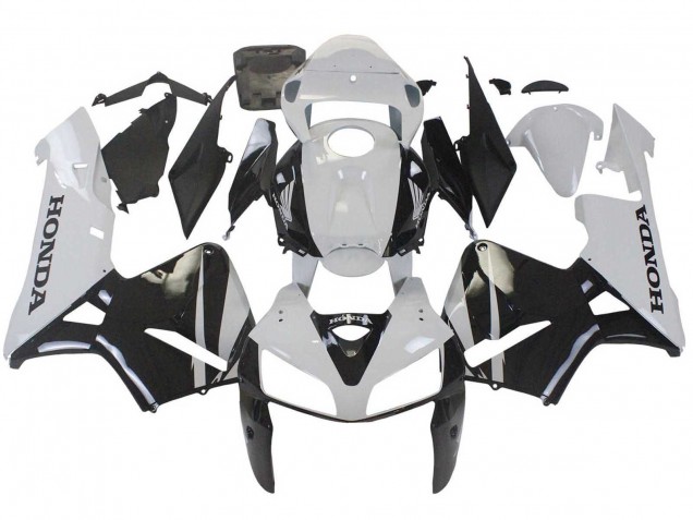 2005-2006 White Black Honda CBR600RR Motorcycle Fairing