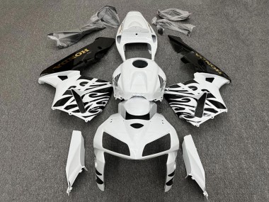 2005-2006 White Black Honda CBR600RR Motorcycle Fairings