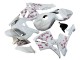2005-2006 White with Cherry Blossom Honda CBR600RR Motorcycle Fairings