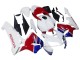 2005-2006 White Blue Red Honda CBR600RR Motorcycle Fairings