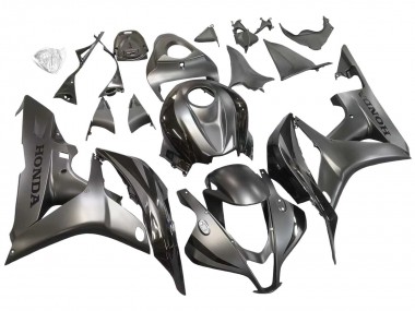 2007-2008 Silver Glossy Black Honda CBR600RR Motorcycle Fairing