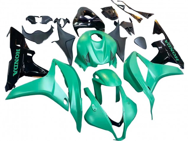 2007-2008 Green Glossy Black Honda CBR600RR Bike Fairings