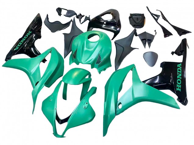 2007-2008 Green Glossy Black Honda CBR600RR Bike Fairings