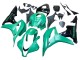 2007-2008 Green Glossy Black Honda CBR600RR Bike Fairings