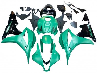 2007-2008 Green Glossy Black Honda CBR600RR Bike Fairings