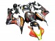 2007-2008 Matte Black Orange Red Rossi Repsol 46 Honda CBR600RR Motorcycle Fairings