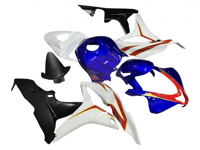 2007-2008 White Blue Red Glossy Black Honda CBR600RR Motorcycle Fairings