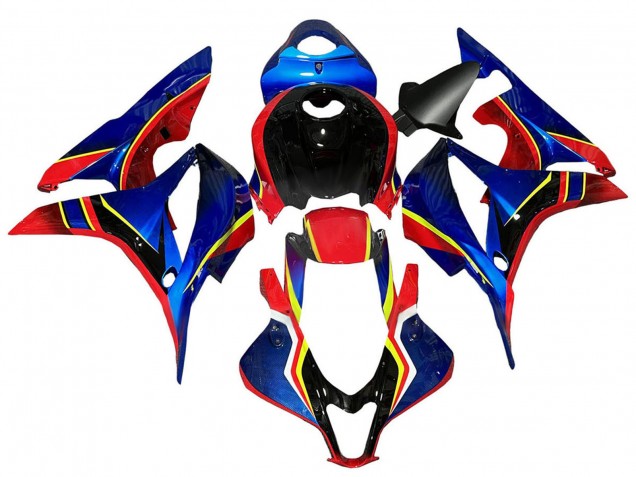 2007-2008 Blue Red Yellow Glossy Black Honda CBR600RR Motorcycle Fairings