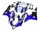 2007-2008 White Blue Glossy Black Honda CBR600RR Motorcycle Fairing
