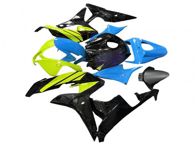 2007-2008 Blue Yellow Glossy Black Honda CBR600RR Motorcycle Fairings