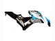 2007-2008 White Light Blue Glossy Black Honda CBR600RR Motorcycle Fairings