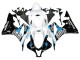 2007-2008 White Light Blue Glossy Black Honda CBR600RR Motorcycle Fairings