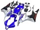 2007-2008 Silver Blue Glossy Black Racing Honda CBR600RR Motorcycle Fairings