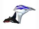 2007-2008 Silver Blue Glossy Black Racing Honda CBR600RR Motorcycle Fairings