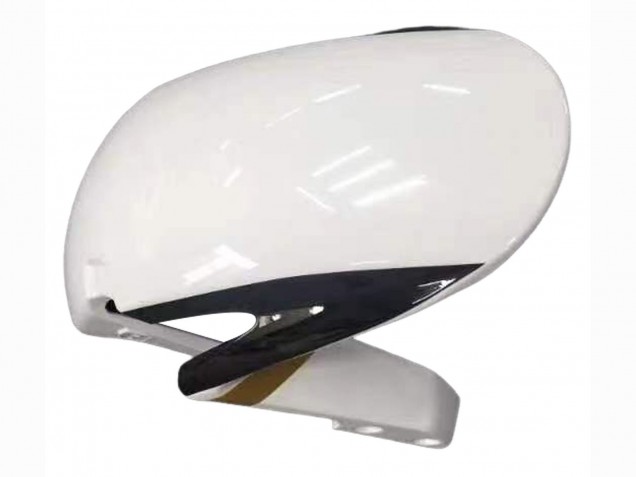 2007-2008 White Gold Glossy Black Playboy Honda CBR600RR Motorcycle Fairing