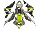 2007-2008 Grey Fluorescent Yellow Shark Honda CBR600RR Motorcycle Fairings