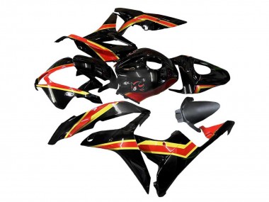 2007-2008 Red Gold Glossy Black Honda CBR600RR Motorcycle Fairings