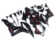 2007-2008 Matte Black Red Honda CBR600RR Motorcycle Fairings