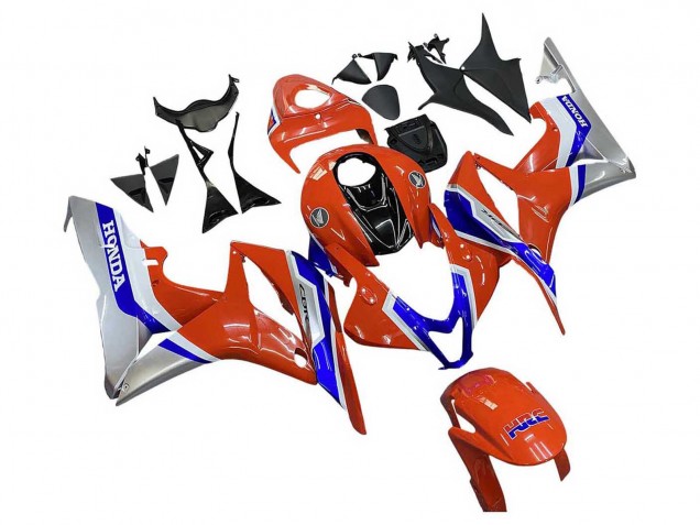 2007-2008 Silver Blue Red HRC Honda CBR600RR Motorcycle Fairings