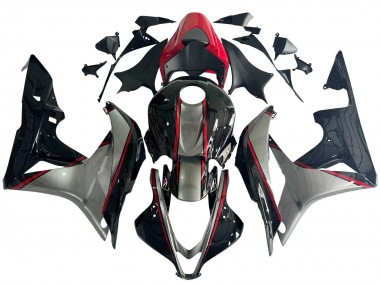 2007-2008 Silver Red Glossy Black Honda CBR600RR Motorcycle Fairings