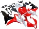 2007-2008 White Red Glossy Black Honda CBR600RR Motorcycle Fairing