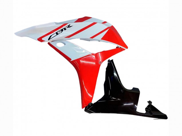 2007-2008 White Red Glossy Black Honda CBR600RR Motorcycle Fairing