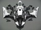 2007-2008 White Black Racing Honda CBR600RR Motorcycle Fairings