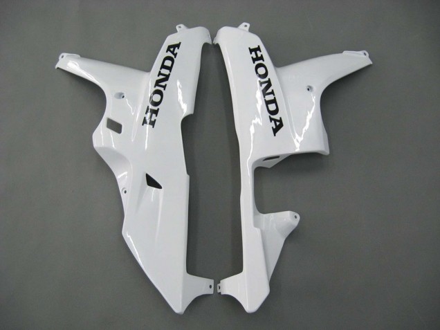 2007-2008 White Black Racing Honda CBR600RR Motorcycle Fairings