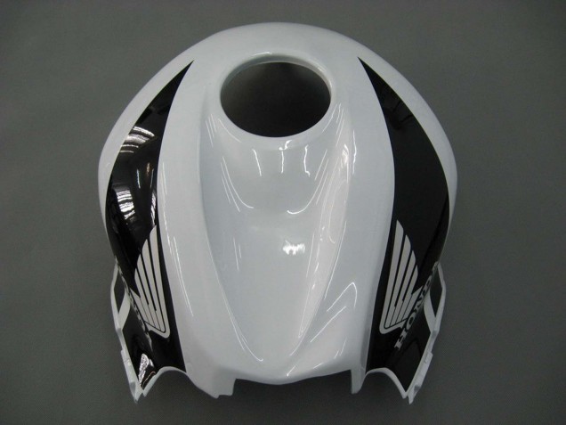 2007-2008 White Black Racing Honda CBR600RR Motorcycle Fairings