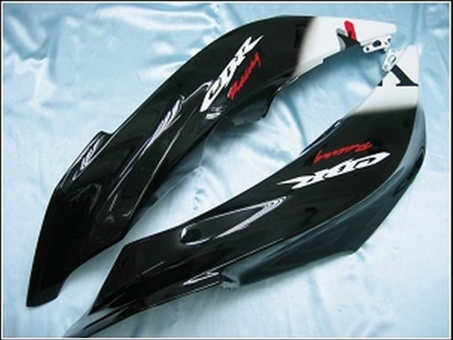 2007-2008 Glossy Black White West Honda CBR600RR Motorcycle Fairings