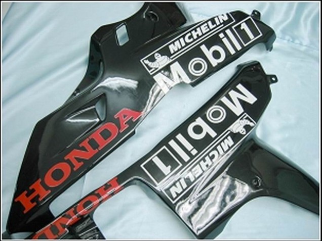 2007-2008 Glossy Black White West Honda CBR600RR Motorcycle Fairings